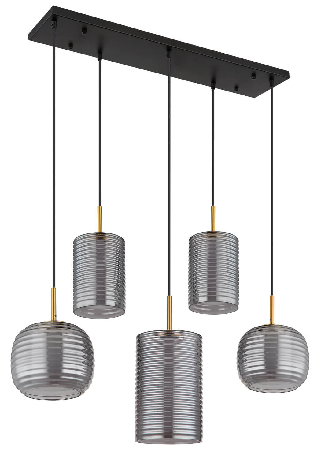 Suspension Lampigna noire mat (15740-5)