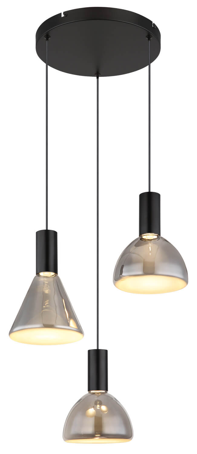 Suspension Labora noire mat (15741-3)