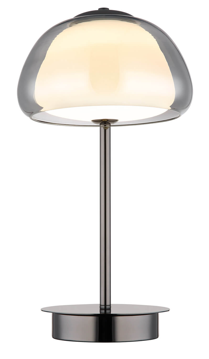 Lampe à poser Avila noire et chromée