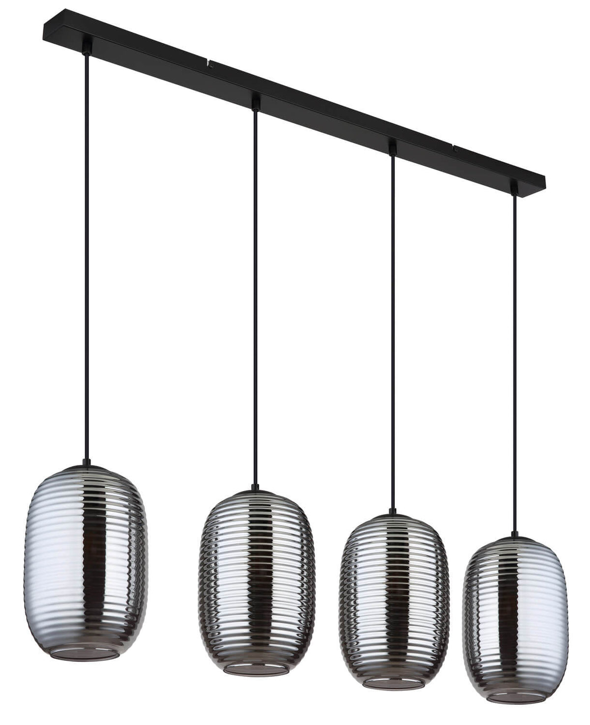 Suspension Jefrey noire mat (15794-4H)
