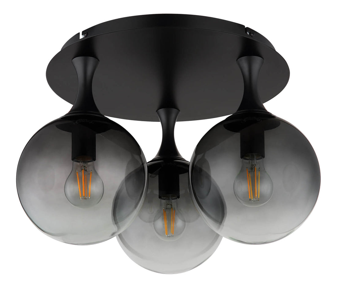 Plafonnier Dalton noir mat