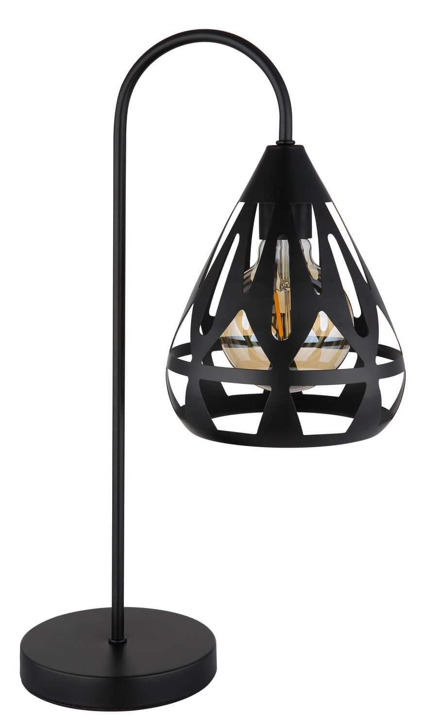 Lampe à poser Hassan noire mat