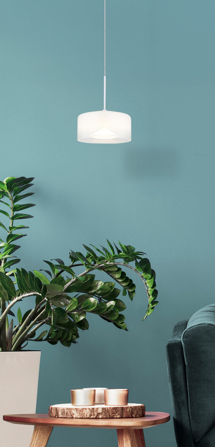 Suspension Belinda blanche mat (16024HW)