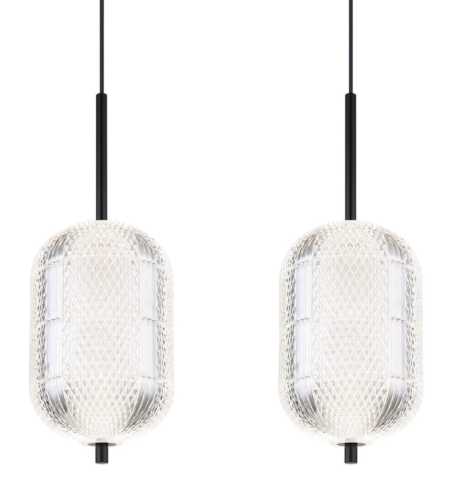 Suspension Kurius noire mat (16043-5H)