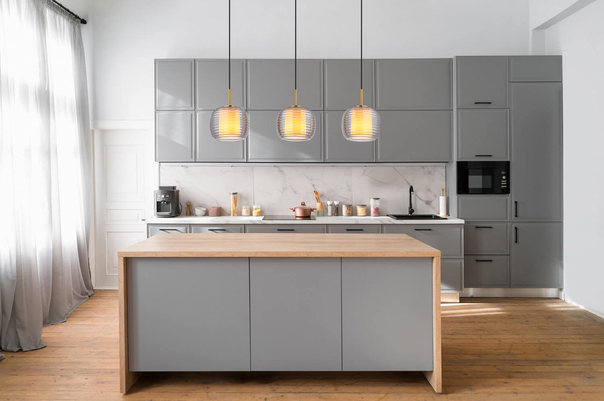 Suspension Lampigna noire mat (16049-3H)