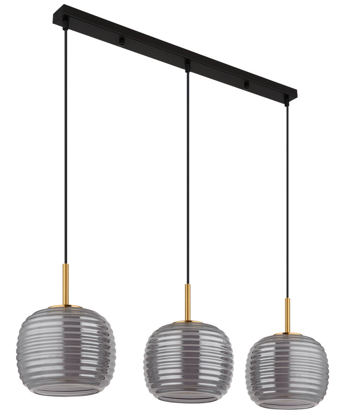 Suspension Lampigna noire mat (16049-3H)