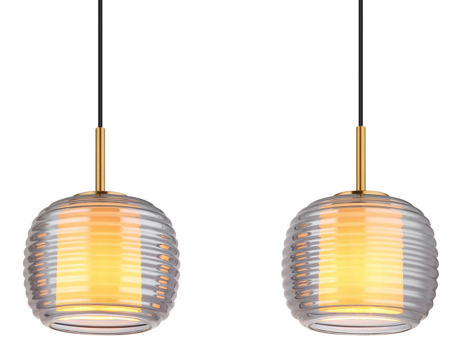 Suspension Lampigna noire mat (16049-3H)