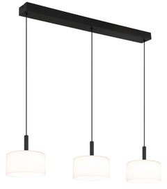 Suspension Trenton noire mat