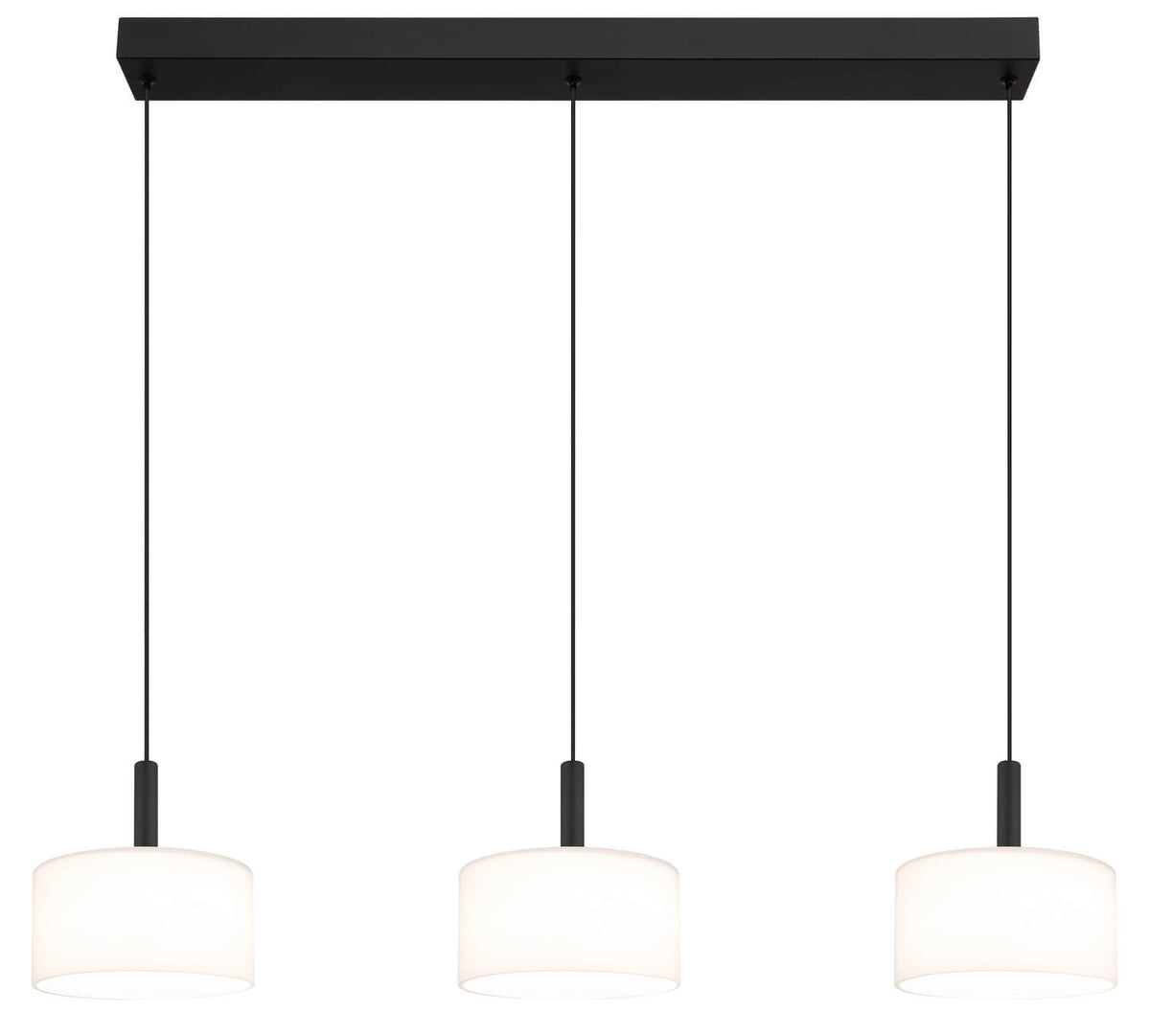 Suspension Trenton noire mat