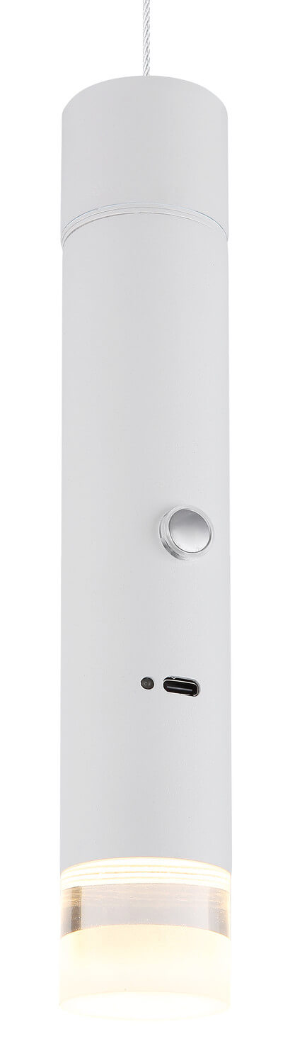 Suspension Pelo blanche mat