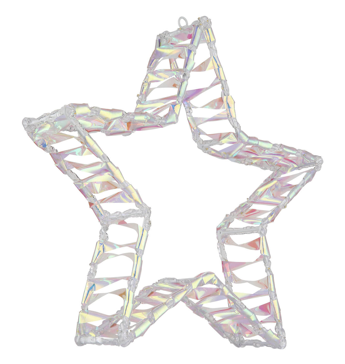 Étoile présentée sous un autre angle, branches allongées, fond neutre épuré