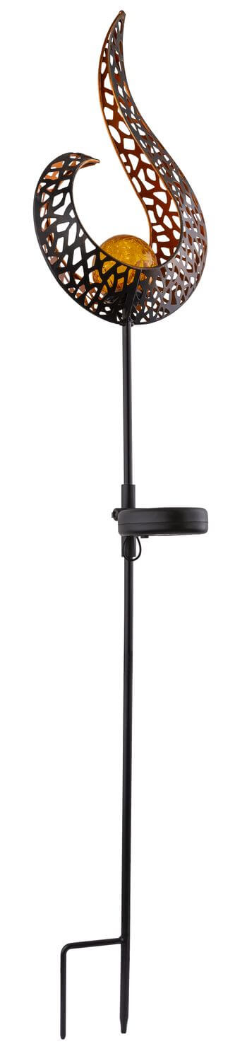 Luminaire extérieur noir, H 90 cm