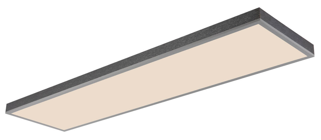 Plafonnier Doro argenté, L 120 cm