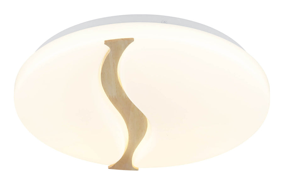 Plafonnier Leticia blanc, Ø 39 cm