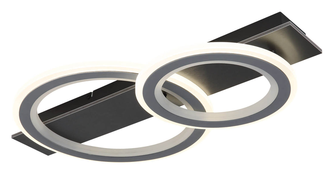 Plafonnier Jayden noir mat, L 63 cm (48034-21RGB)