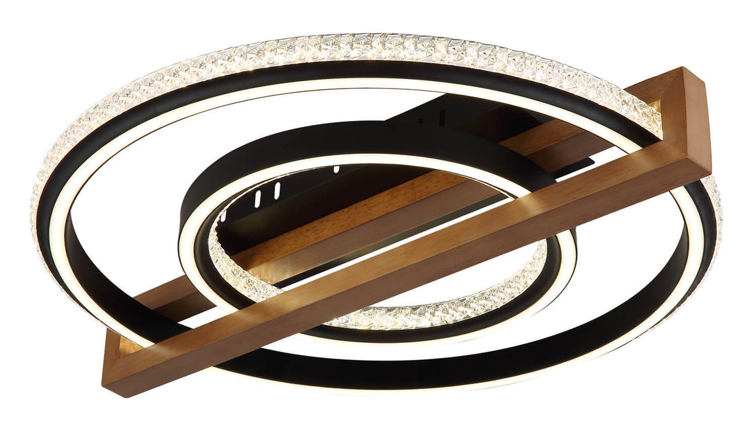 Plafonnier Deloris noir mat (48137R)
