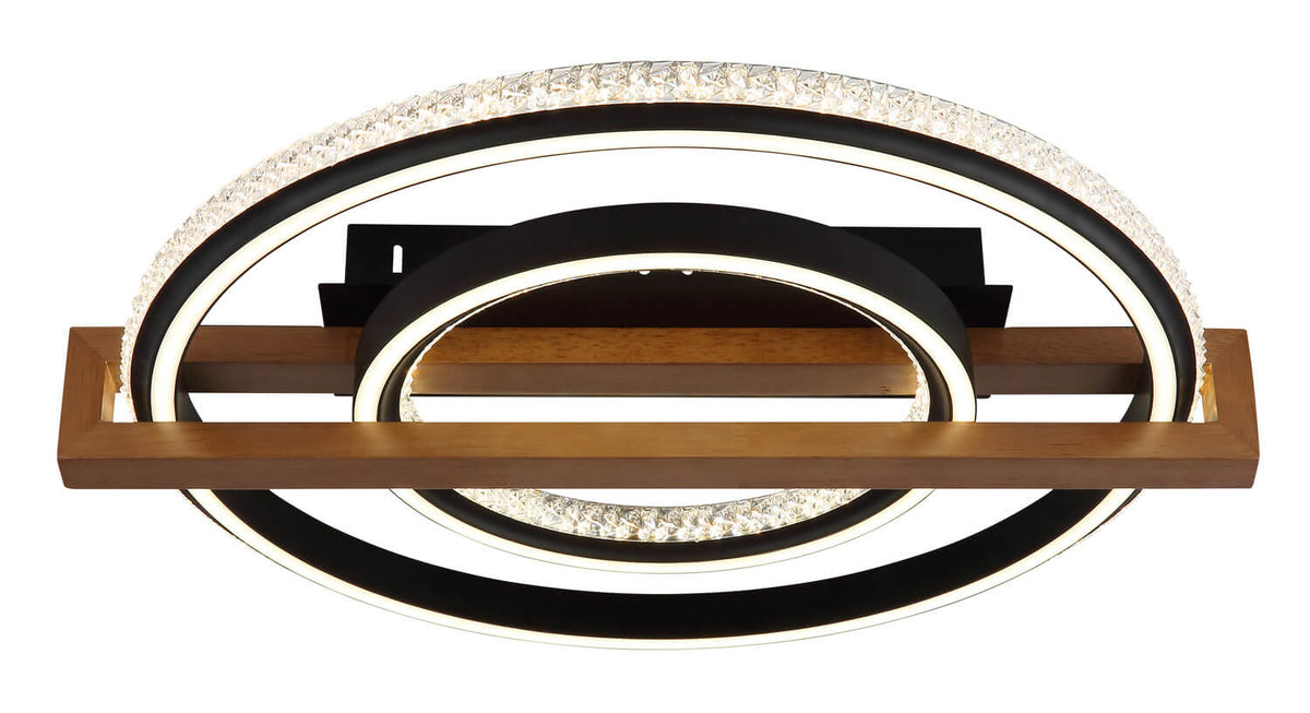 Plafonnier Deloris noir mat (48137R)