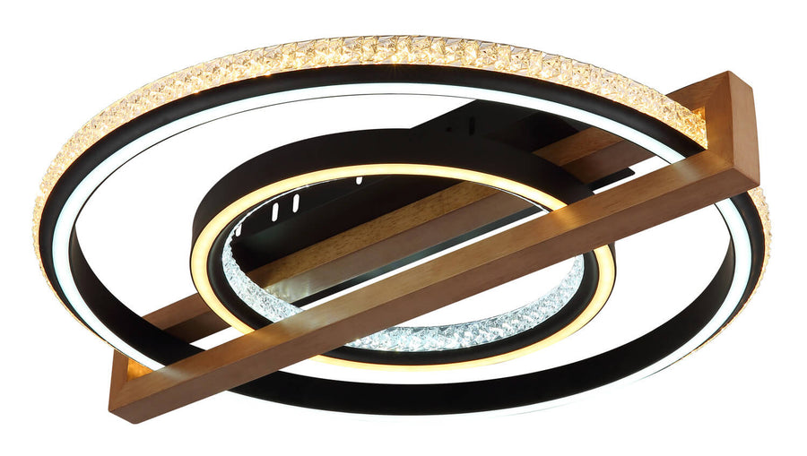 Plafonnier Deloris noir mat (48137R)