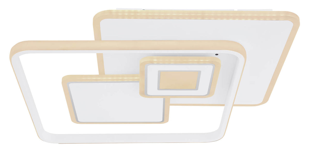 Plafonnier Roderick blanc mat, L 50,3 cm