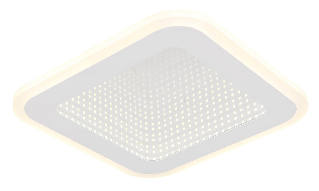Plafonnier Lamela blanc mat, L 23 cm