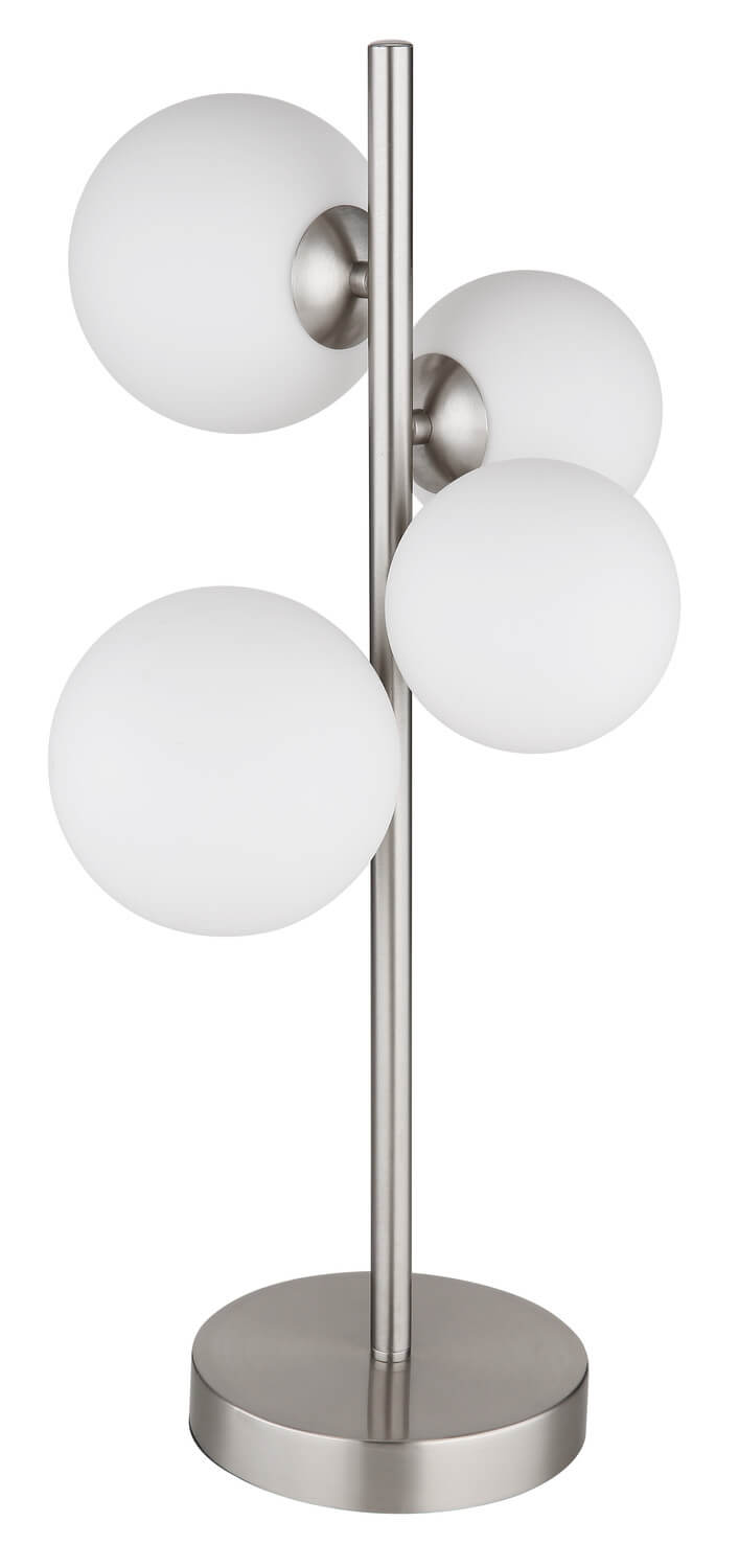 Lampe à poser Riha nickel satiné