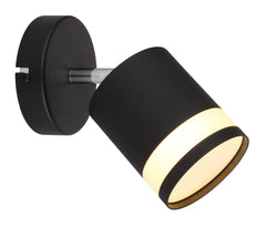 Spot Lucero noir mat, L 18,5 cm