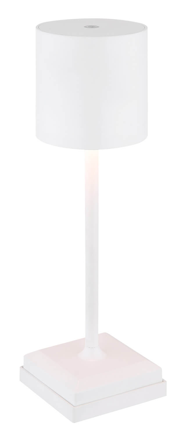 Lampe à poser Dixon blanche mat