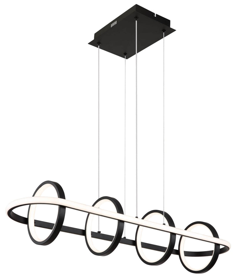 Suspension Wolfhard noire mat