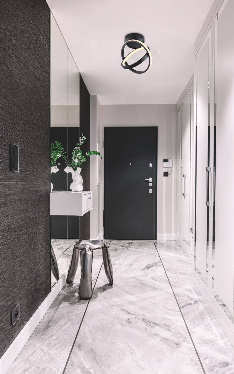 Plafonnier Kamilla noir mat
