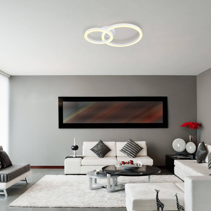 Plafonnier Adda blanc mat