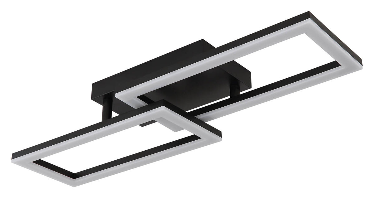 Détail de la finition : ruban LED éteint, diffuseur blanc laiteux et structure aluminium