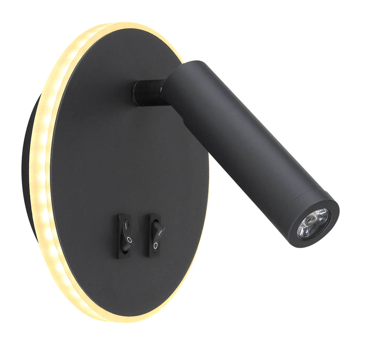 Applique murale Many noire, L 15 cm