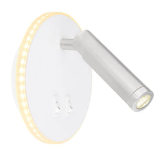 Applique murale Many blanche, L 15 cm