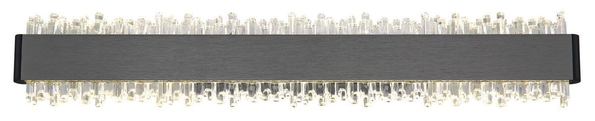 Applique murale Stalagmita noire mat, L 48 cm