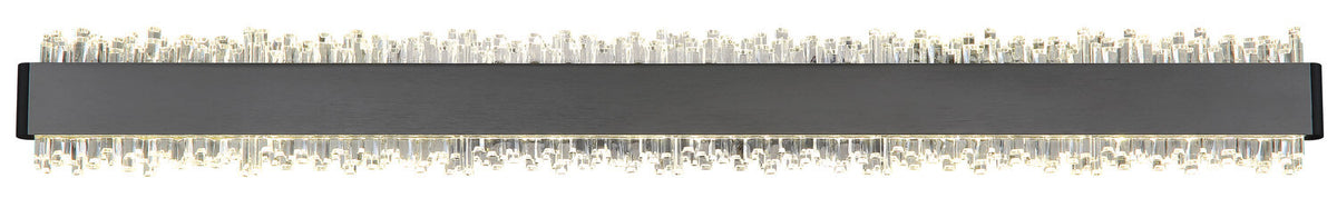Applique murale Stalagmita noire mat, L 70,5 cm