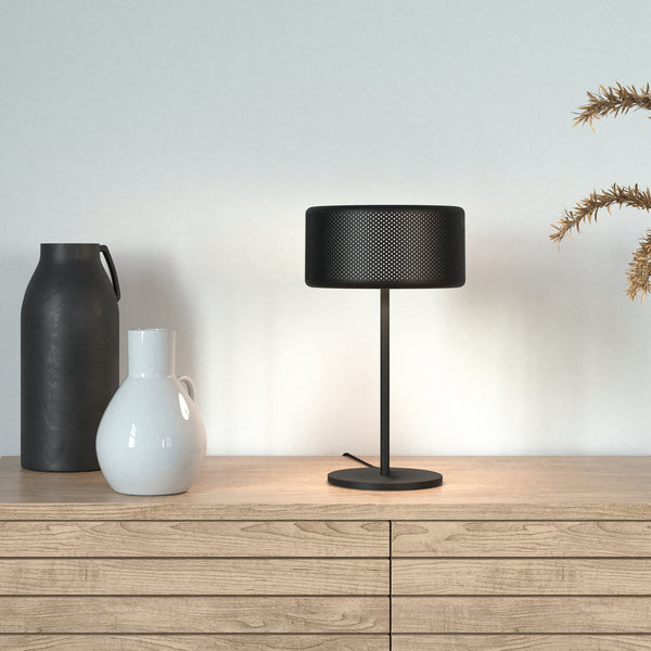 Lampe à poser Grain M, noir mat