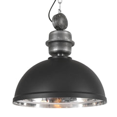 Suspension Design Industriel Noir Chromé