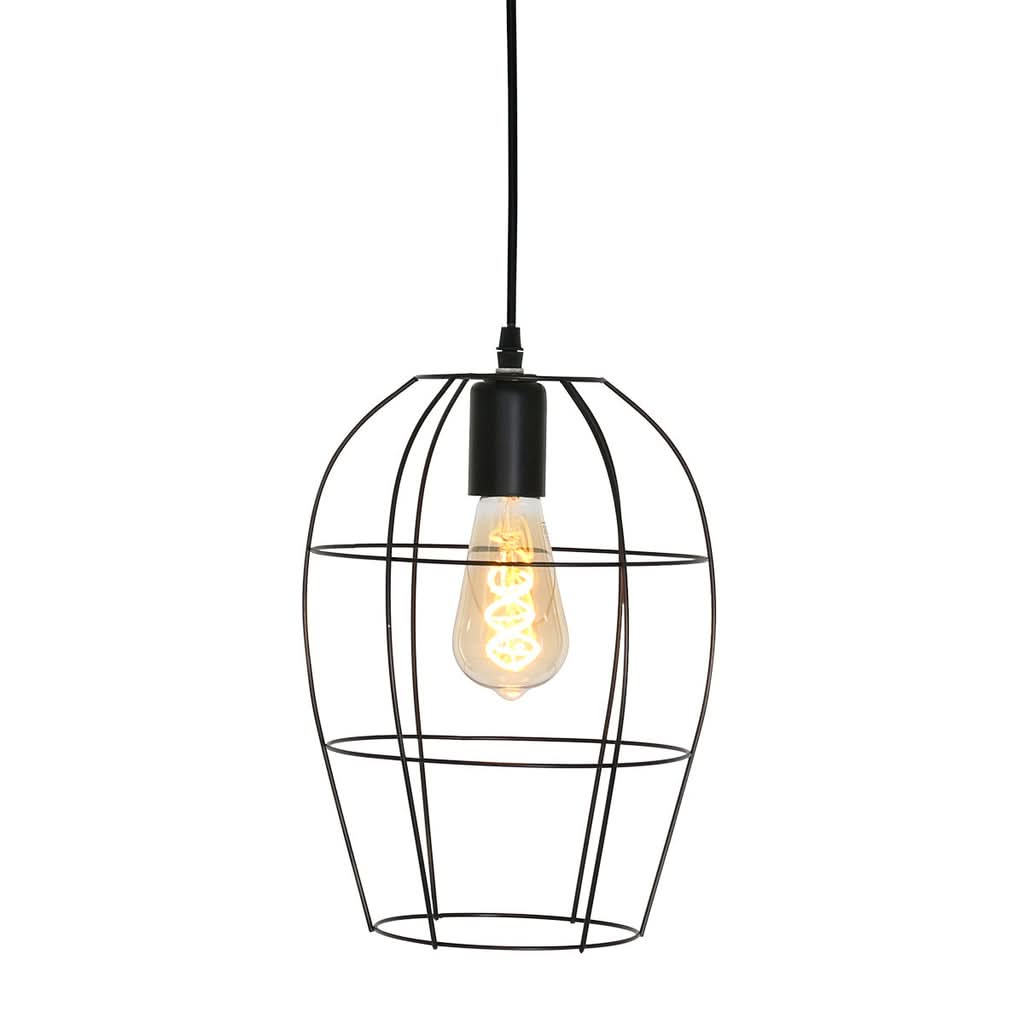 Suspension cage noire minimaliste | Mexlite