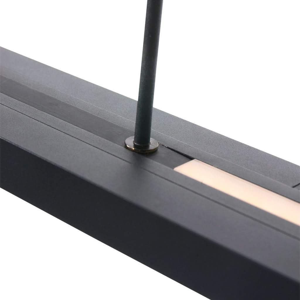 Suspension LED extensible noire, largeur 88-140 cm — vue 5