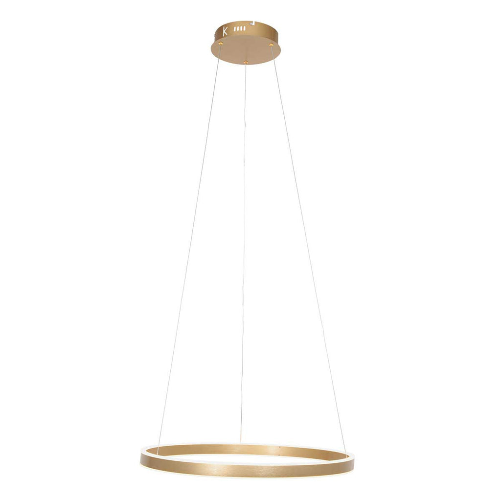 Suspension anneau doré Ringlux Ø 60 cm, table de salle à manger | Designix