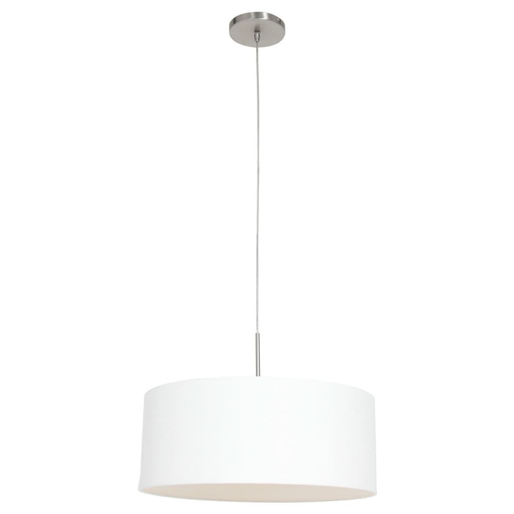 Suspension abat-jour blanc en lin, Ø 50 cm | Sparkled Light