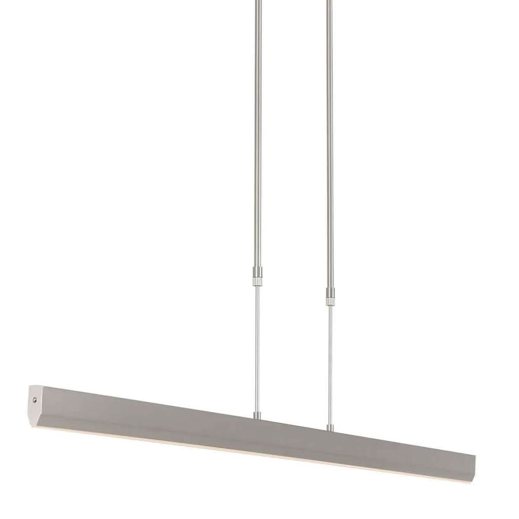Suspension table à manger Zelena 3656ST en acier brossé 115 cm | Designix