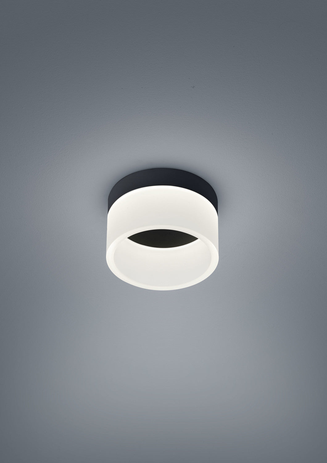 Plafonnier LIV noir, Ø 15 cm