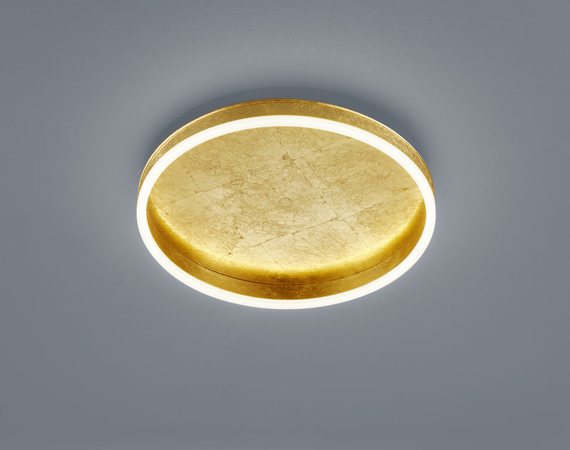 Plafonnier Sona doré, Ø 40 cm