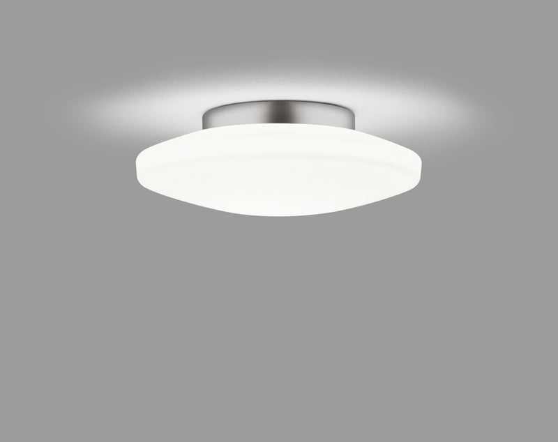 Plafonnier extérieur Kymo chromé, Ø 26 cm