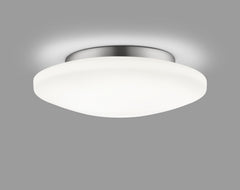 Plafonnier extérieur Kymo chromé, Ø 36 cm