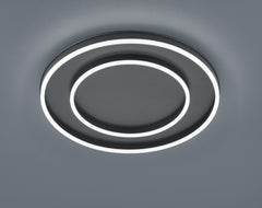 Plafonnier LED | Sona Noir Ø 59,5 cm