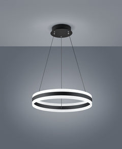 Suspension LIV noire, Ø 60 cm