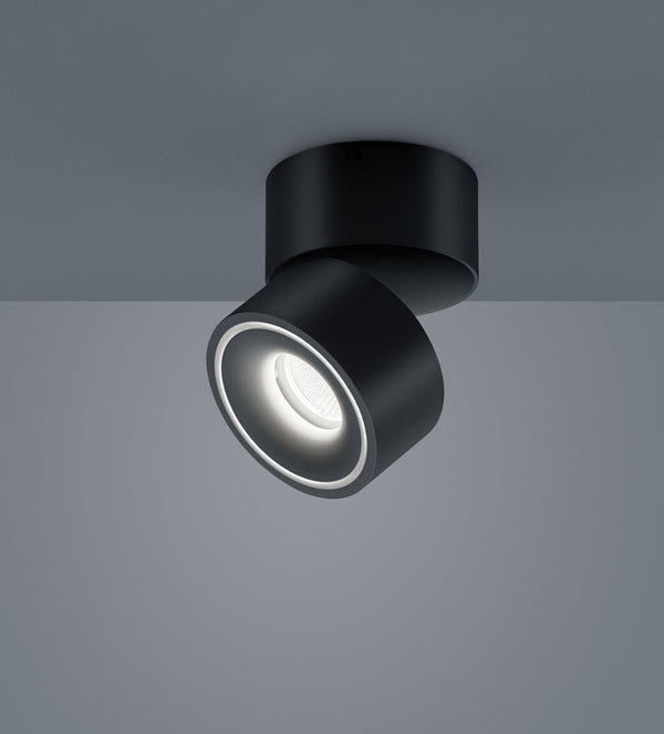 Plafonnier Naka noir, H 10,5 cm