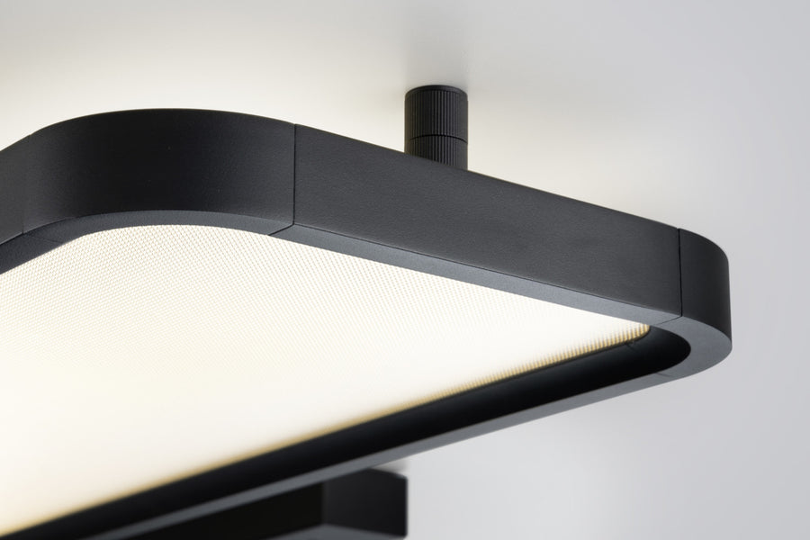 Plafonnier Vesp noir, L 120 cm